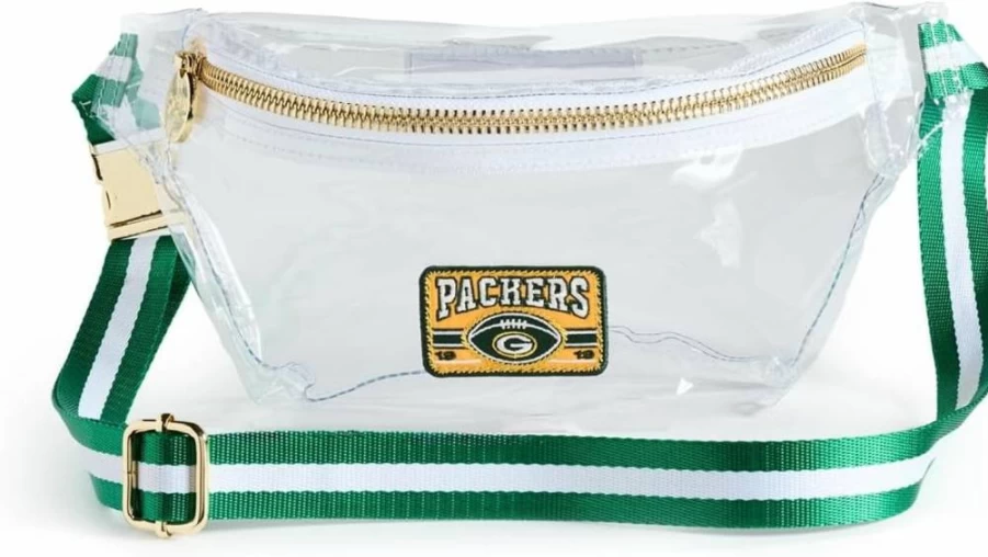 Stoney Clover Lane Green Bay Packers NFL Team Fanny Pack for Women - Clear Waist Bag