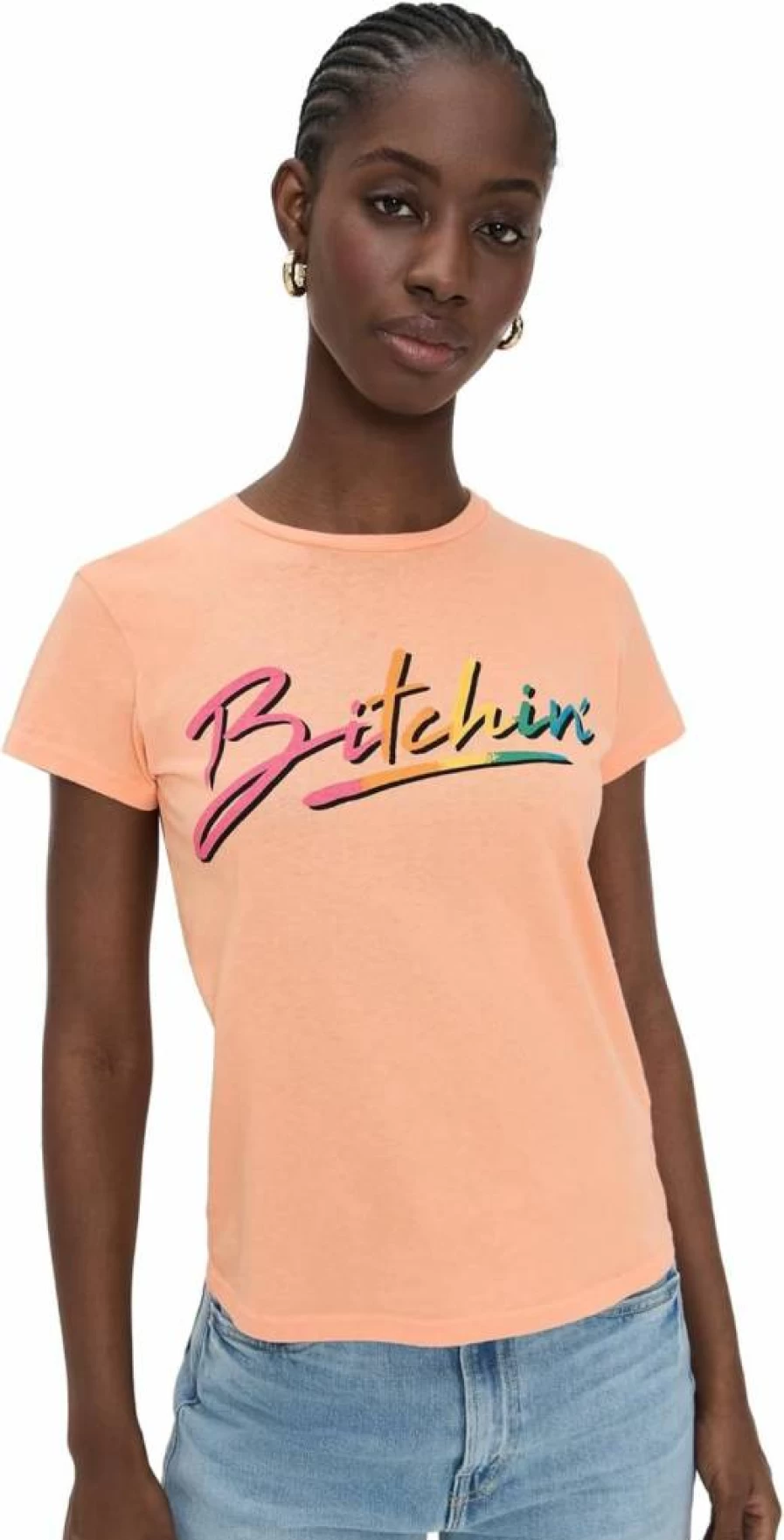 MOTHER Women's The Lil Goodie Goodie Tee - Vintage Inspired Graphic T-Shirt