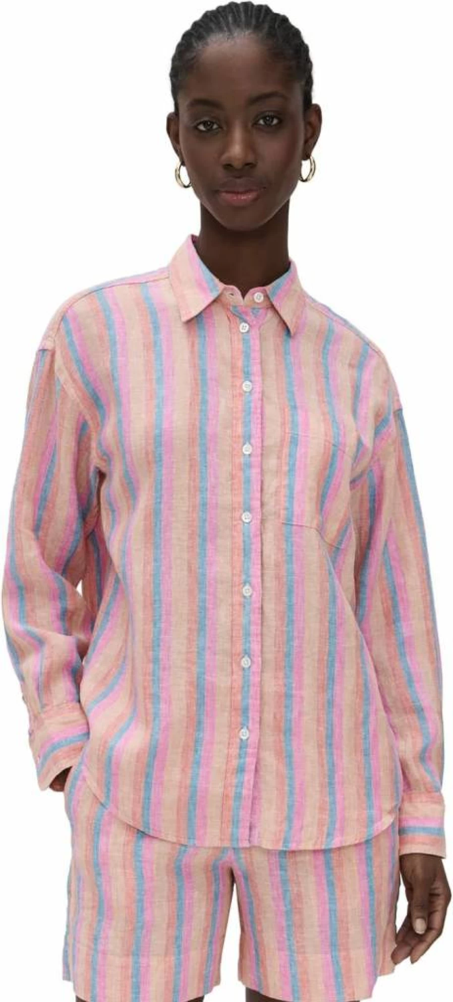 Faherty Women's Laguna Linen Shirt - Relaxed Fit Casual Top