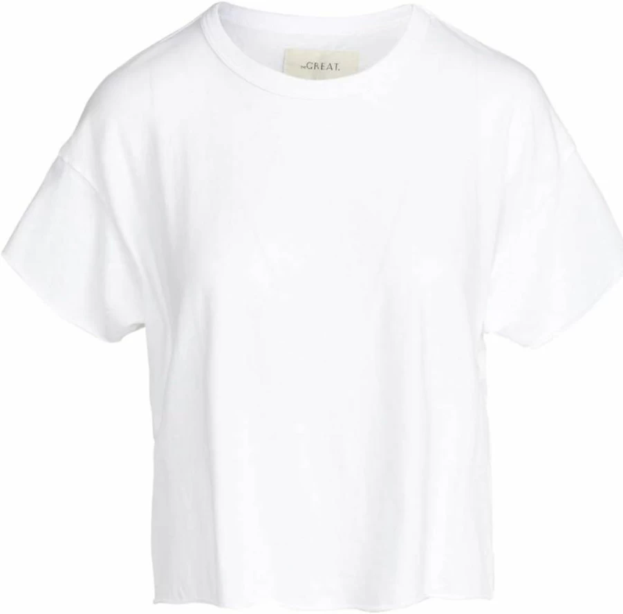 THE GREAT Women's Crop Tee - Stylish Short Sleeve T-Shirt for Women