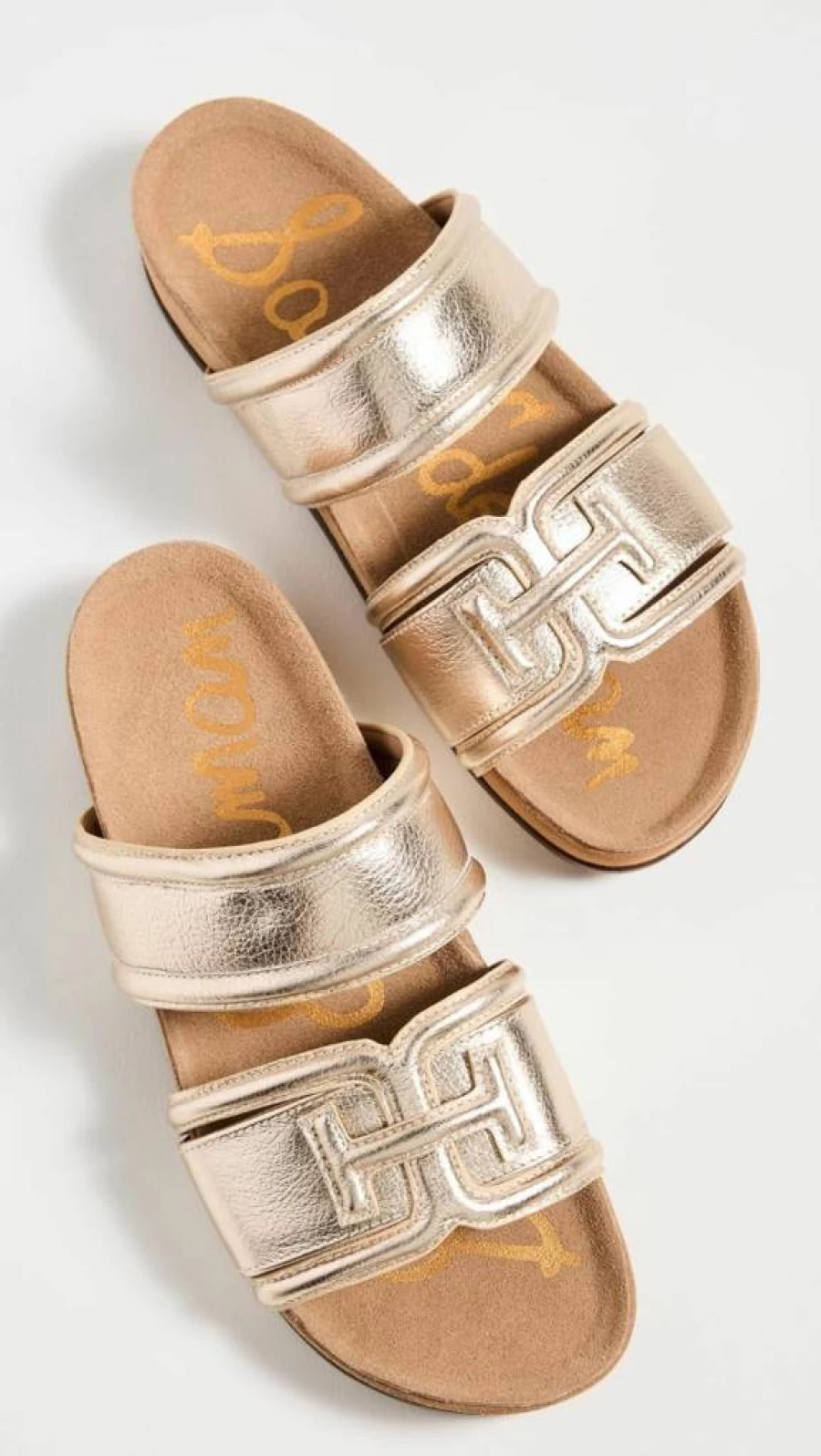 Sam Edelman Women's Rowan Slide Sandal | Comfortable Summer Slide Sandals for Women | Casual Leather Slides