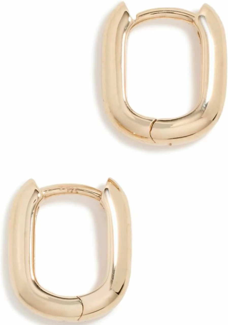 ZOE CHICCO 14K Yellow Gold Hinged Huggie Hoop Earrings for Women