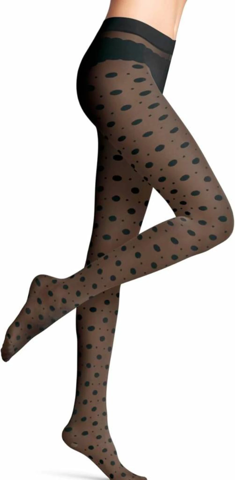 FALKE Women's Snow Dot Patterned Tights - 25 Denier Sheer Tights, 1 Pair, Elegant Design, Comfortable Fit