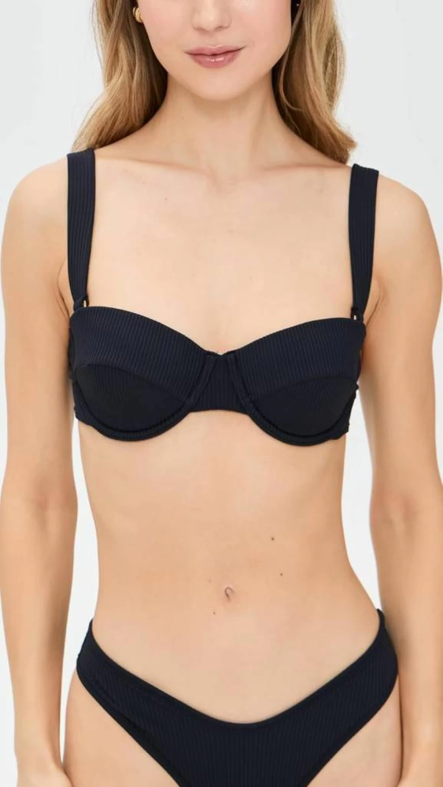 Montce Women's Sexy Bustier Bikini Top - Push Up Halter Swimwear for Beach & Pool