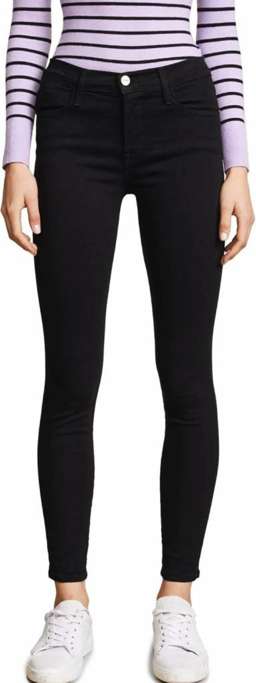 FRAME Women's Le High Skinny Jeans - High Waist Stretch Denim Pants