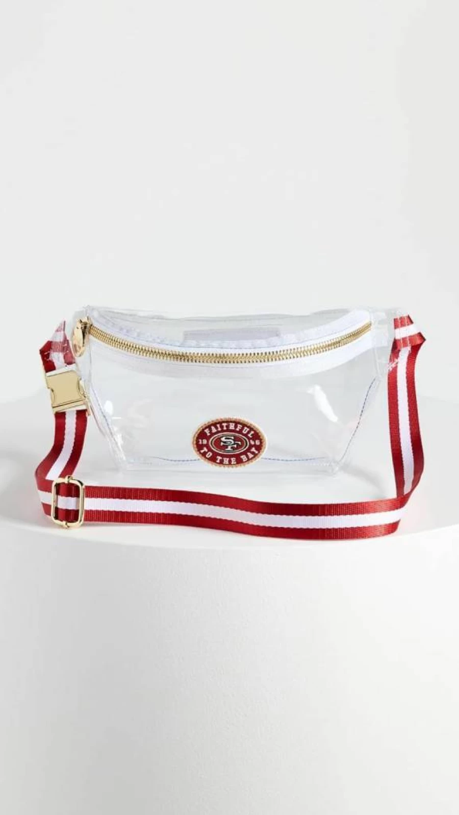 Stoney Clover Lane Clear Fanny Pack for Women - San Francisco 49ers Themed Waist Bag