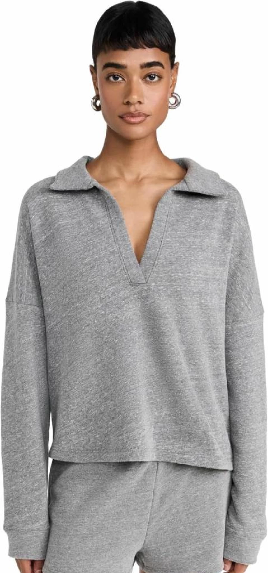 Year of Ours Women's The Court Pullover Sweater - Classic Knit Top for Women
