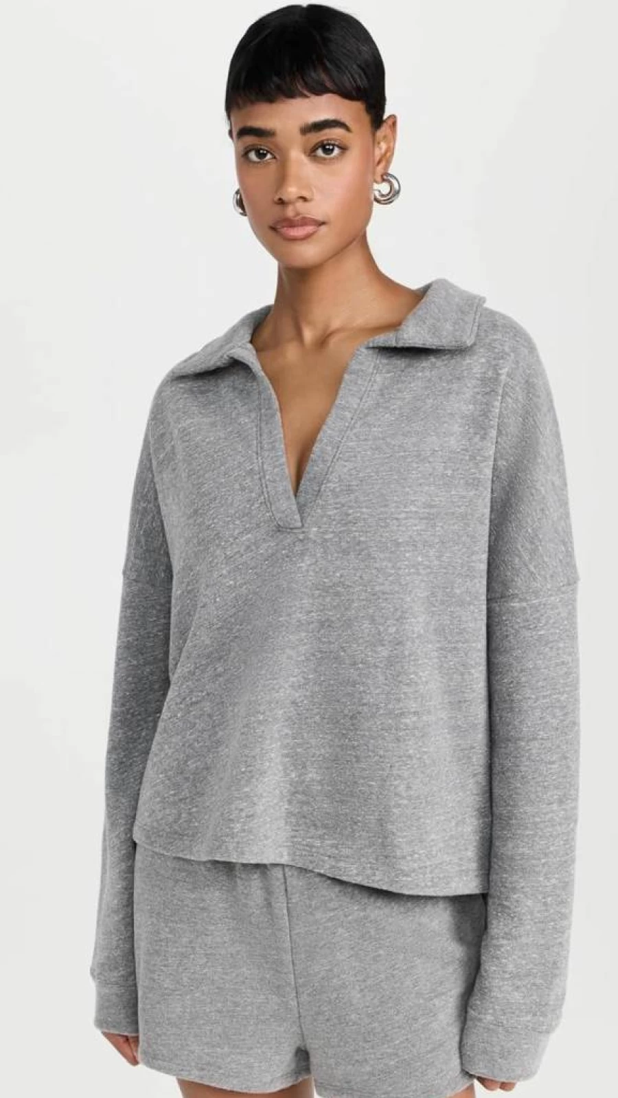 Year of Ours Women's The Court Pullover Sweater - Classic Knit Top for Women