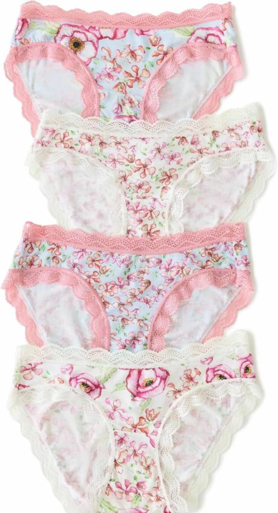 Stripe & Stare Women's 4-Pack Original Cotton Knickers - Soft Comfort Underwear