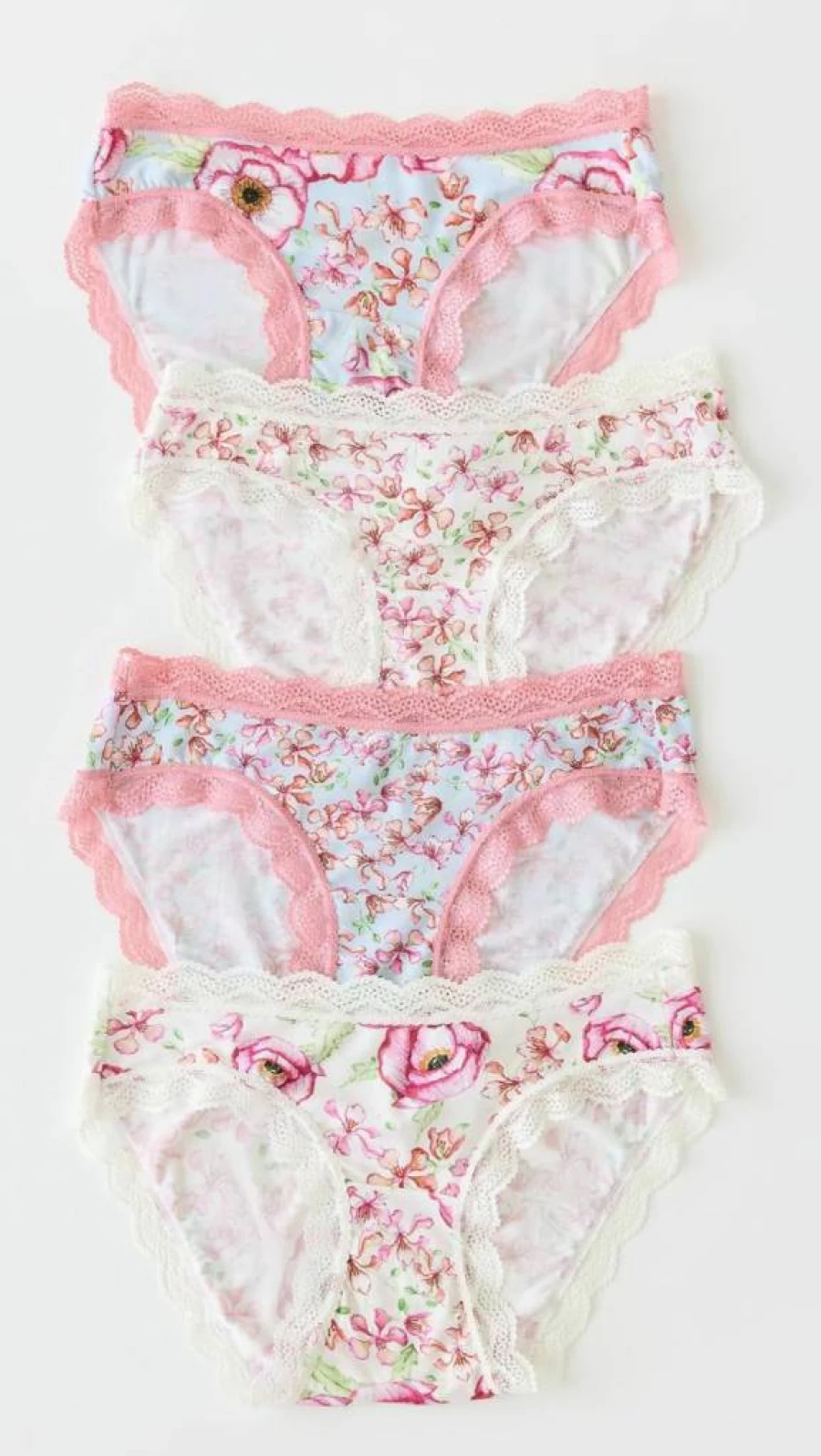 Stripe & Stare Women's 4-Pack Original Cotton Knickers - Soft Comfort Underwear