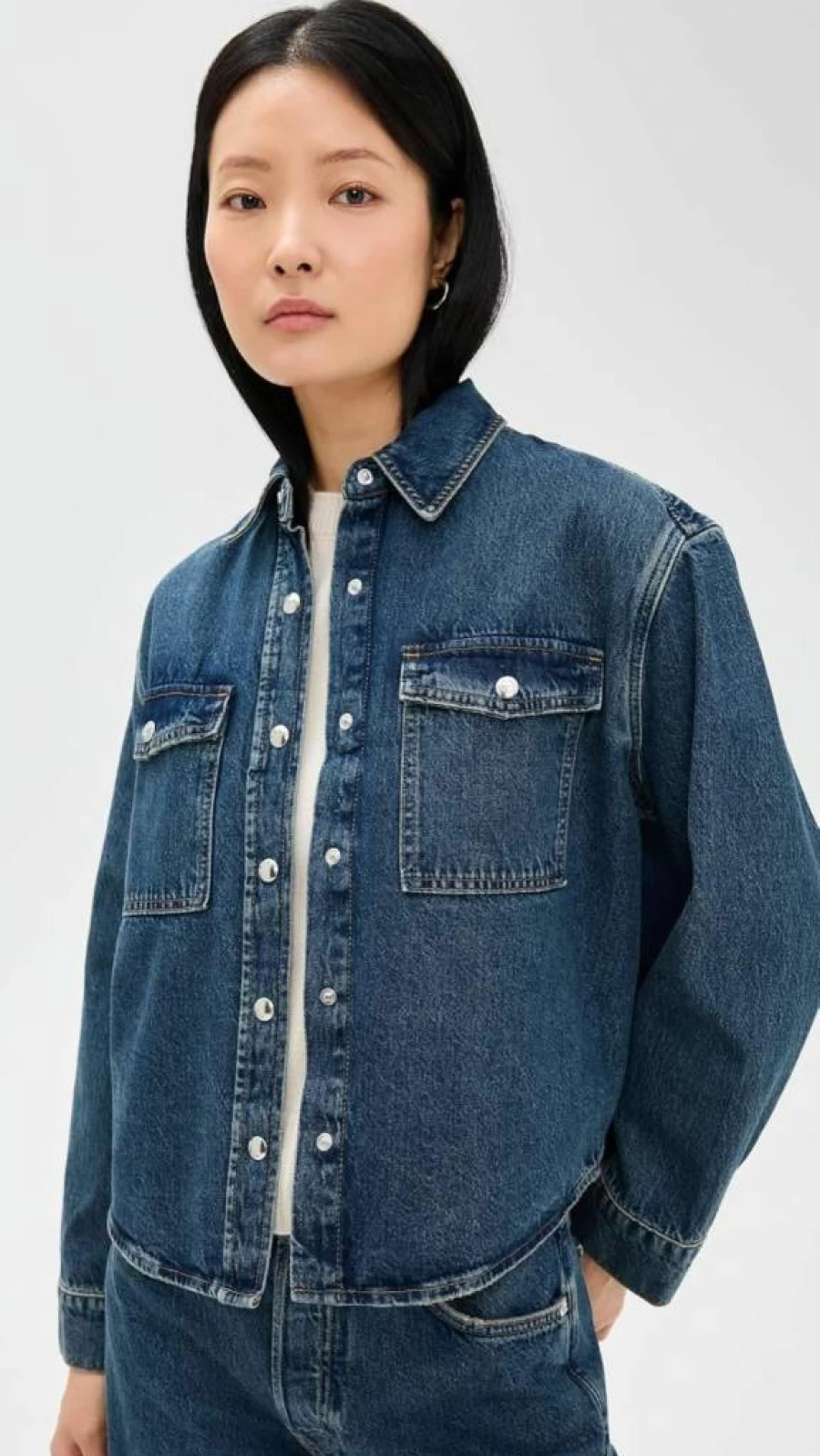 ANINE BING Women's Paxton Shirt - Classic Casual Button-Down Shirt for Women