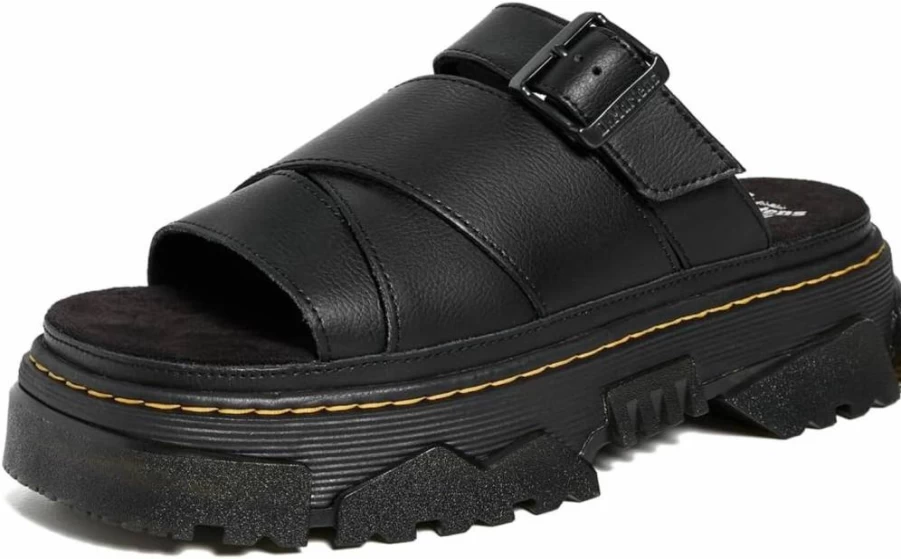 Dr. Martens Women's Mattison Slide Sandals - Black Athena Comfortable Footwear