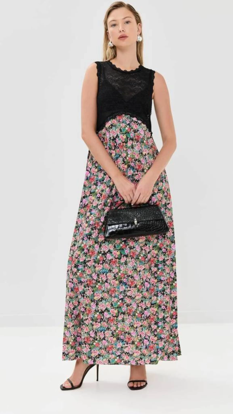 Kika Vargas Women's Phoebe Dress - Elegant Flowy Boho Chic Maxi Dress for Women