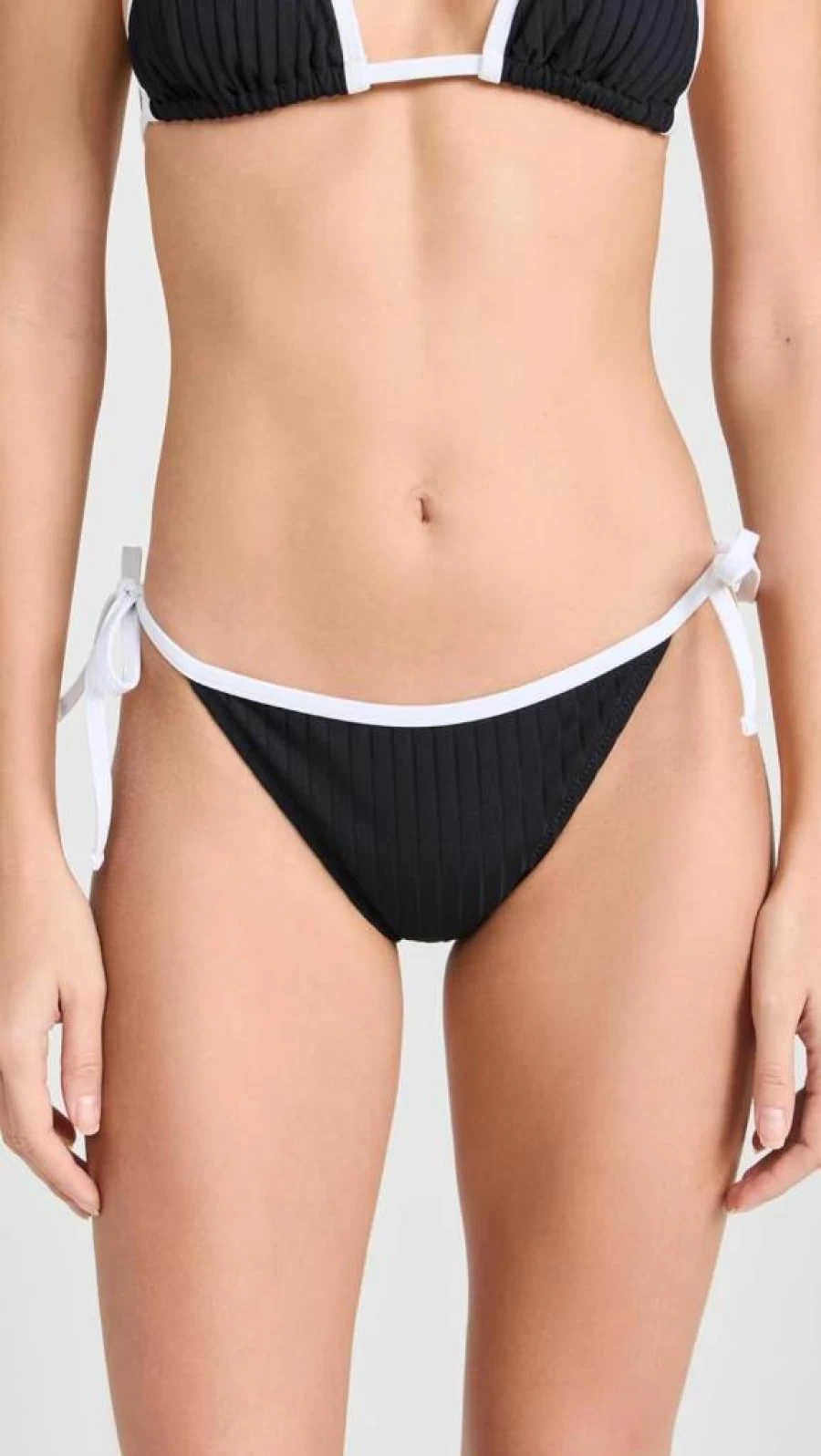 Solid & Striped Women's Iris Bikini Bottoms - High-Waisted Swimwear for Women, Striped Beach Bikini Bottom, Comfortable & Stylish Swim Bottom