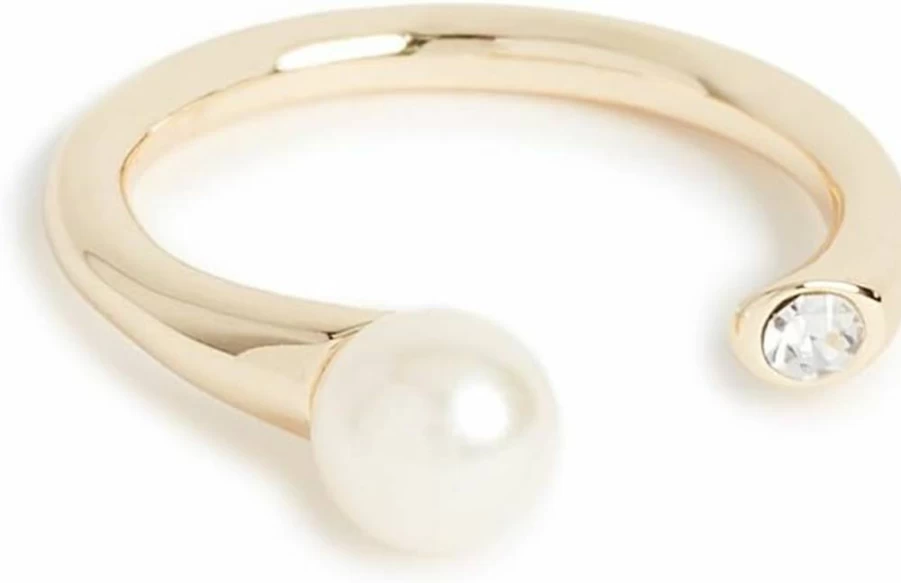 SHASHI Women's Mona Ring - Sterling Silver Stackable Band for Everyday Wear