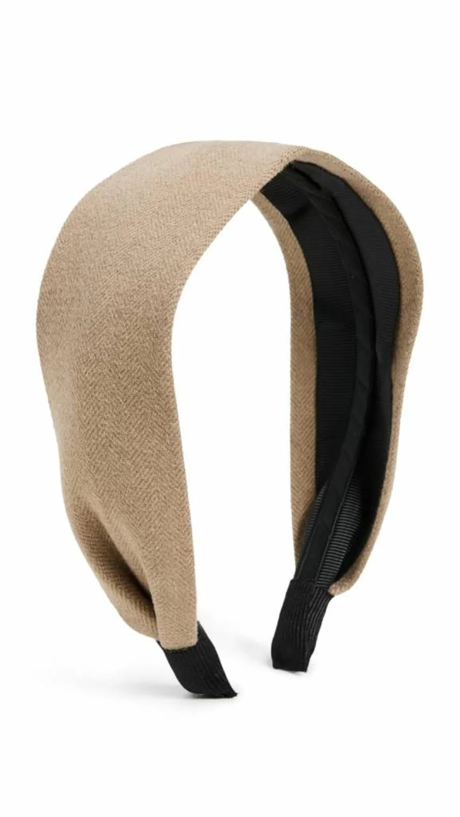 SHASHI Women's Taupe & Tan Herringbone Headband – Stylish 1-Count Hair Accessory