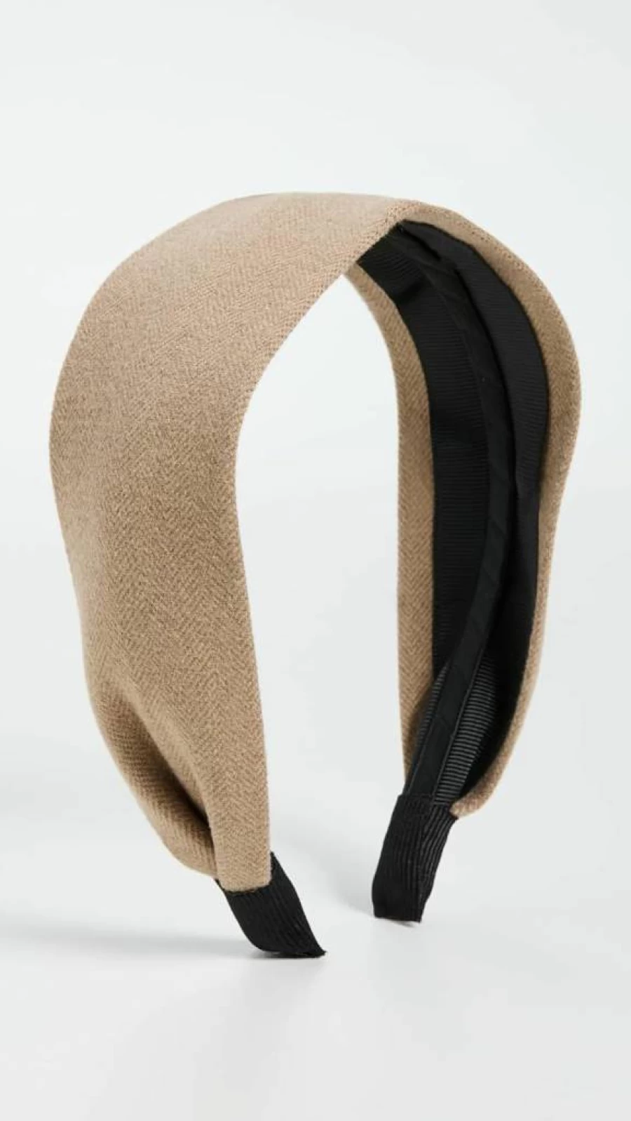 SHASHI Women's Taupe & Tan Herringbone Headband – Stylish 1-Count Hair Accessory
