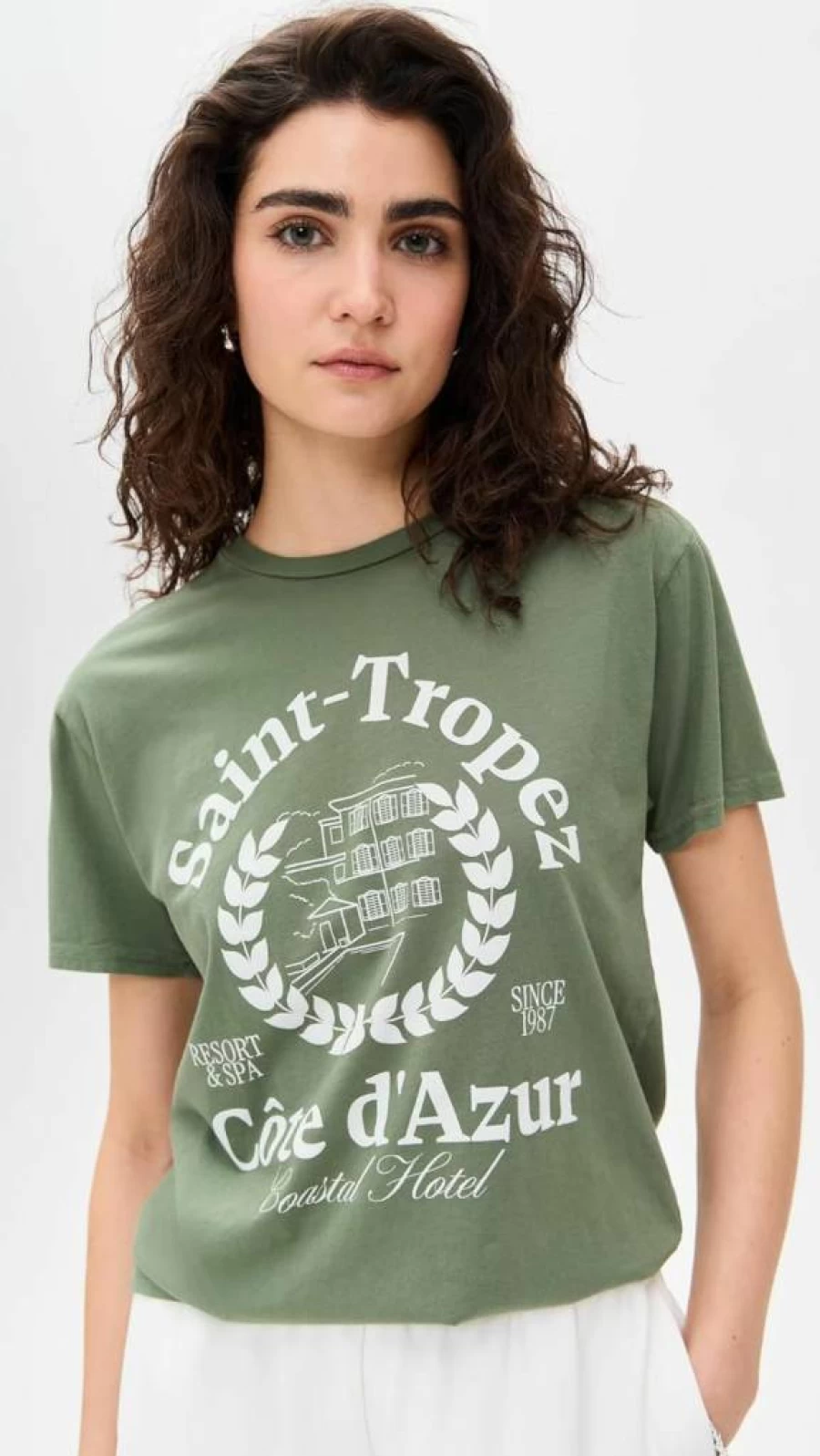 Original Retro Brand Women's Vintage Saint-Tropez Graphic T-Shirt