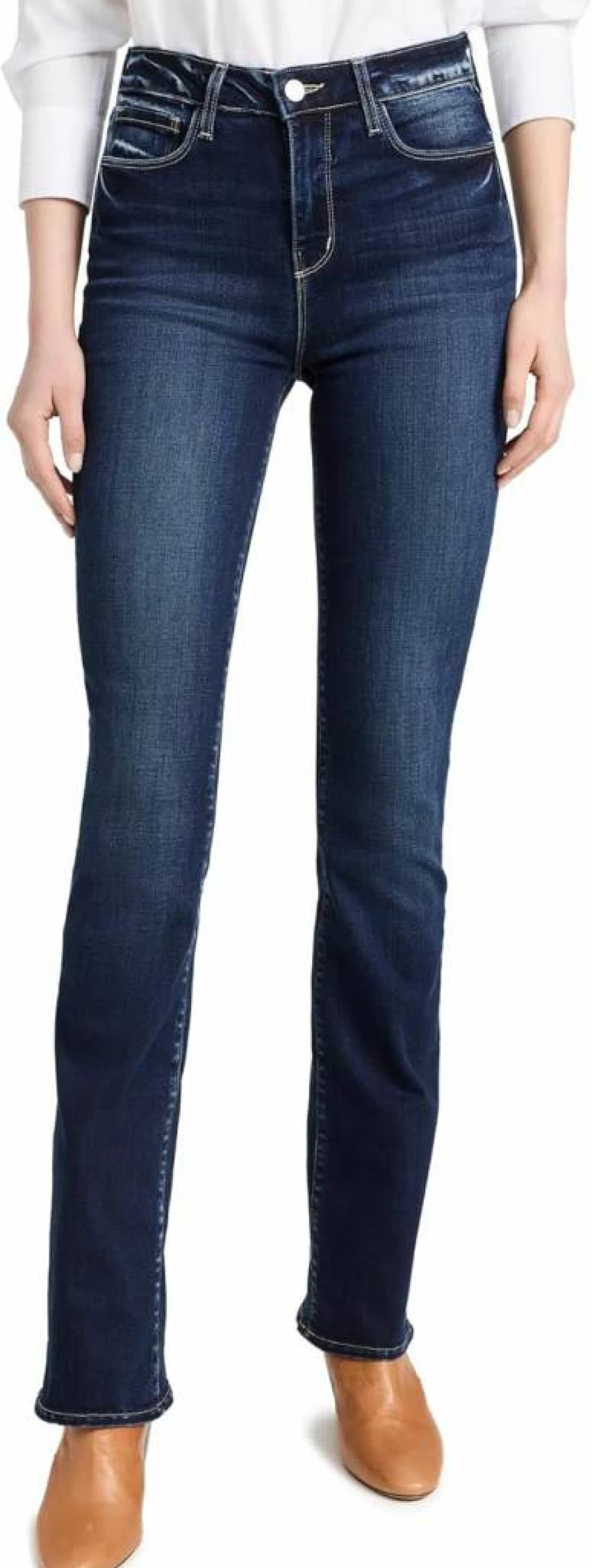 L'AGENCE Women's Selma Slim Bootcut Jeans - Stylish High-Rise Denim Pants for Women