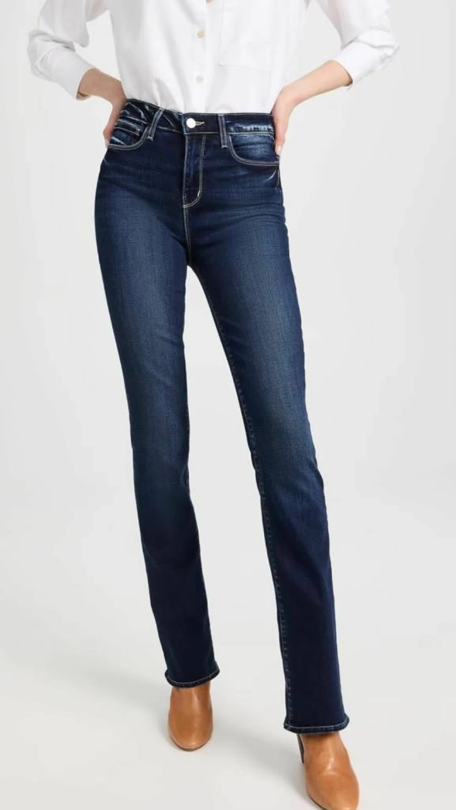 L'AGENCE Women's Selma Slim Bootcut Jeans - Stylish High-Rise Denim Pants for Women