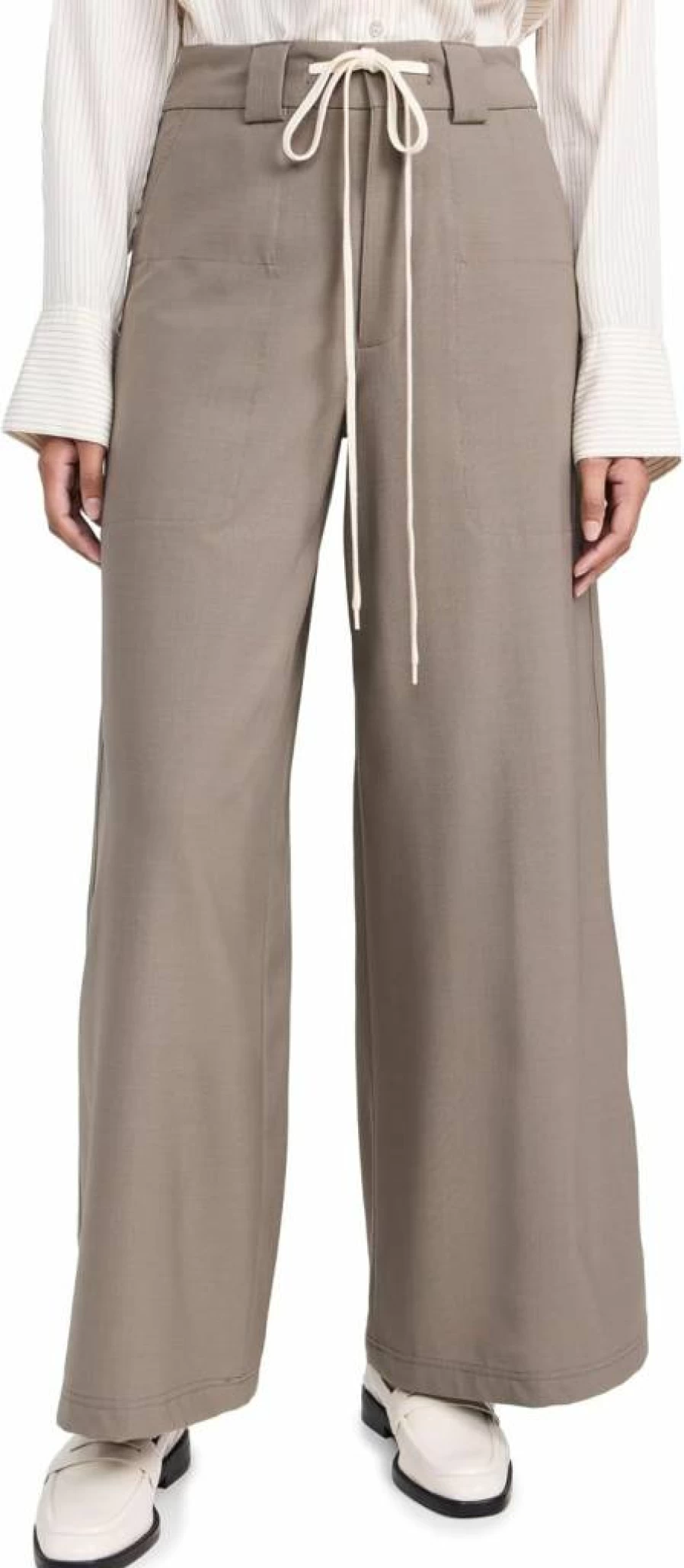 Closed Women's Wystan High-Waisted Trousers - Slim Fit Stretch Ankle Pants for Casual & Office Wear