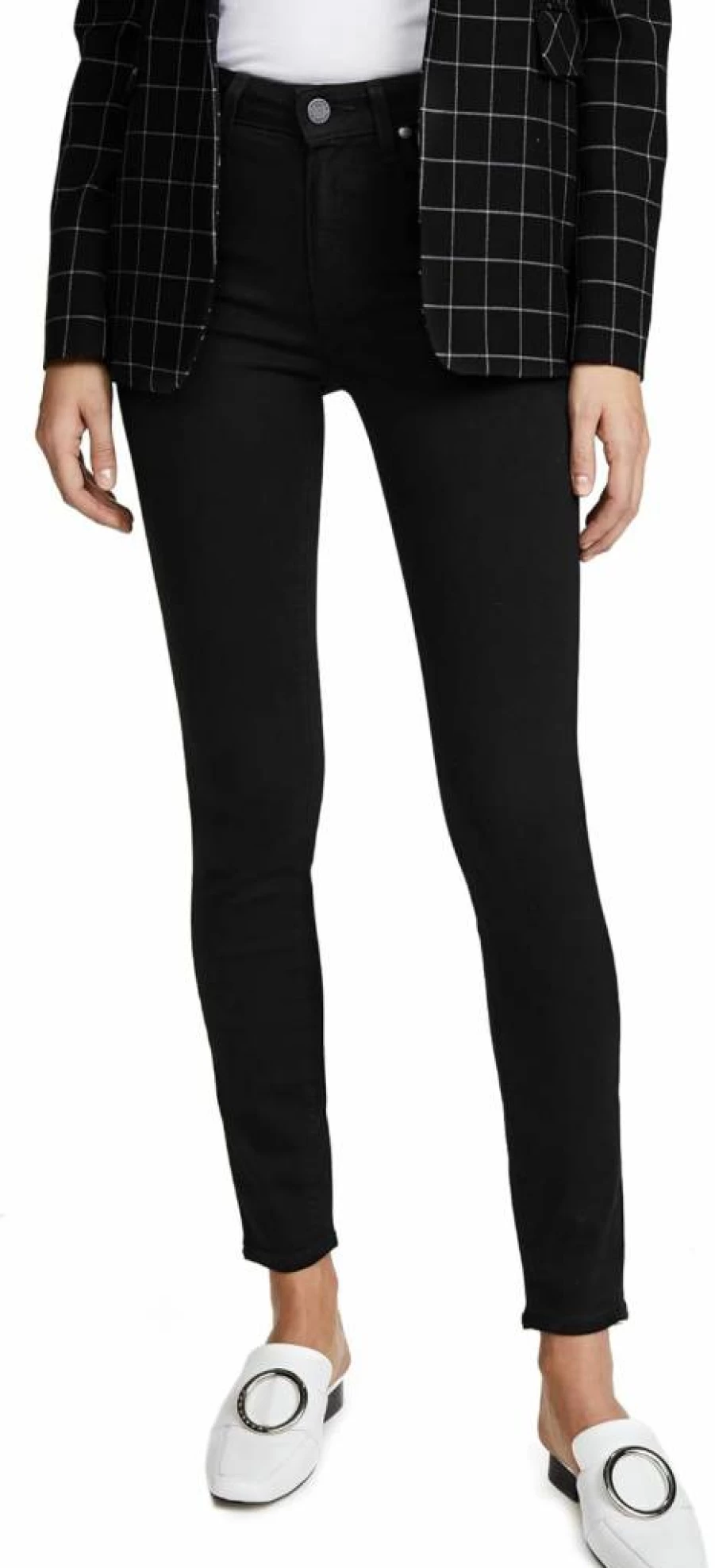 PAIGE Women's Transcend Hoxton Ankle Jeans | High-Rise Slim Fit Stretch Denim