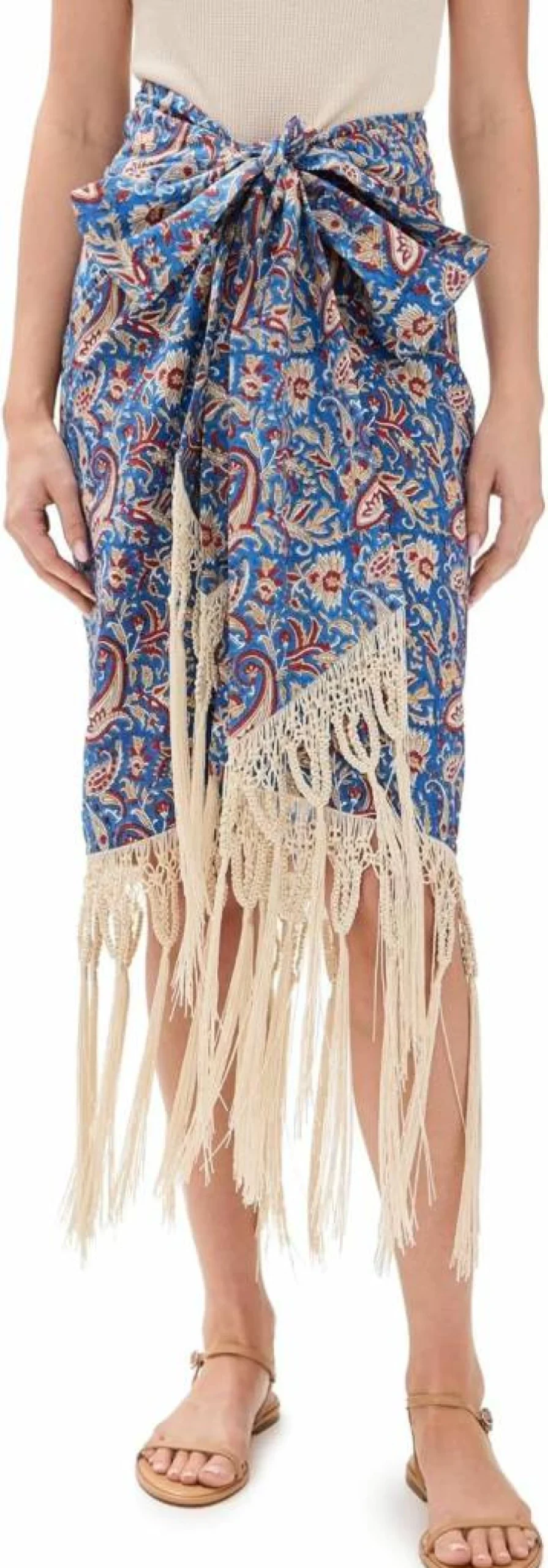 Culthera Women's Ashana Macrame Skirt – Boho Crochet Lace Beach Skirt