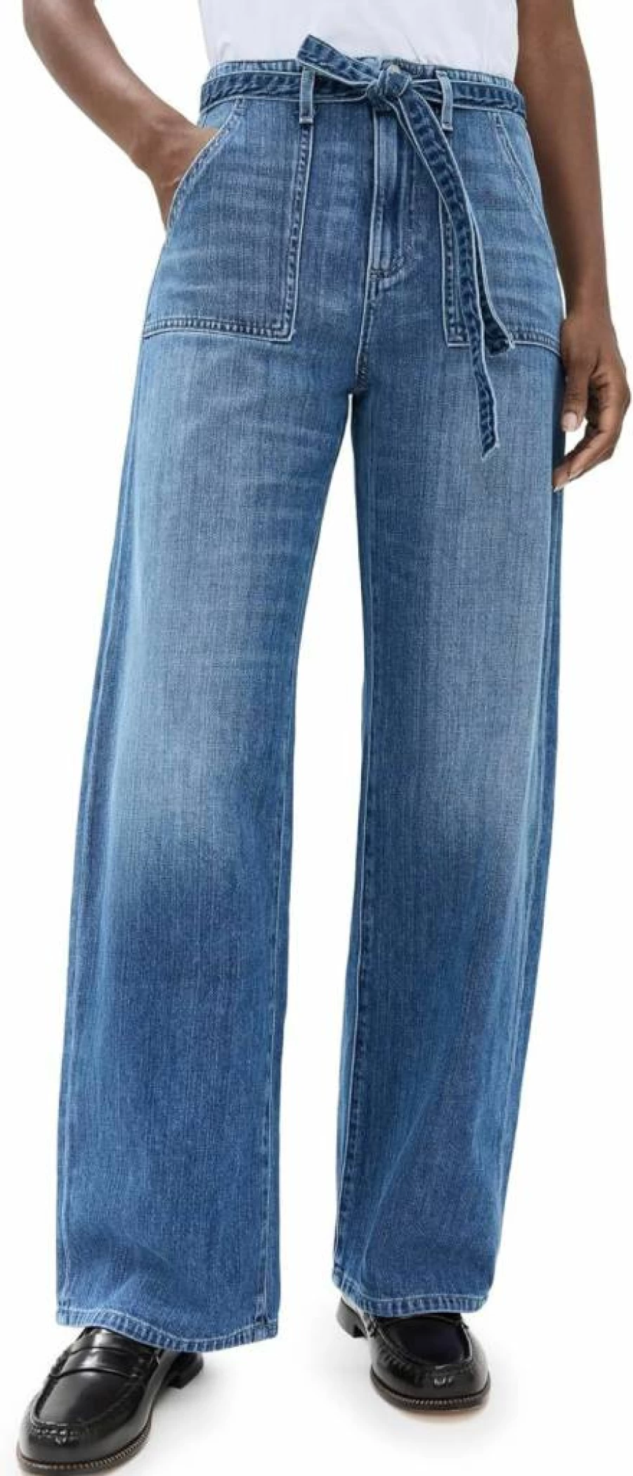 LE JEAN Women's Relaxed Fit Barrel Jeans - High Waist Comfort Denim Pants for Casual Wear