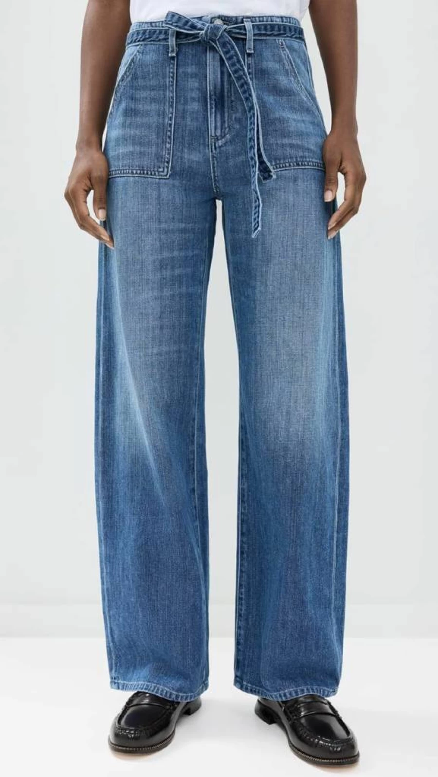 LE JEAN Women's Relaxed Fit Barrel Jeans - High Waist Comfort Denim Pants for Casual Wear