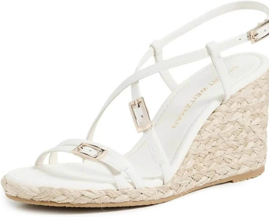 Stuart Weitzman Women's Georgie Wedge Espadrille Sandals - Fashionable Summer Shoes