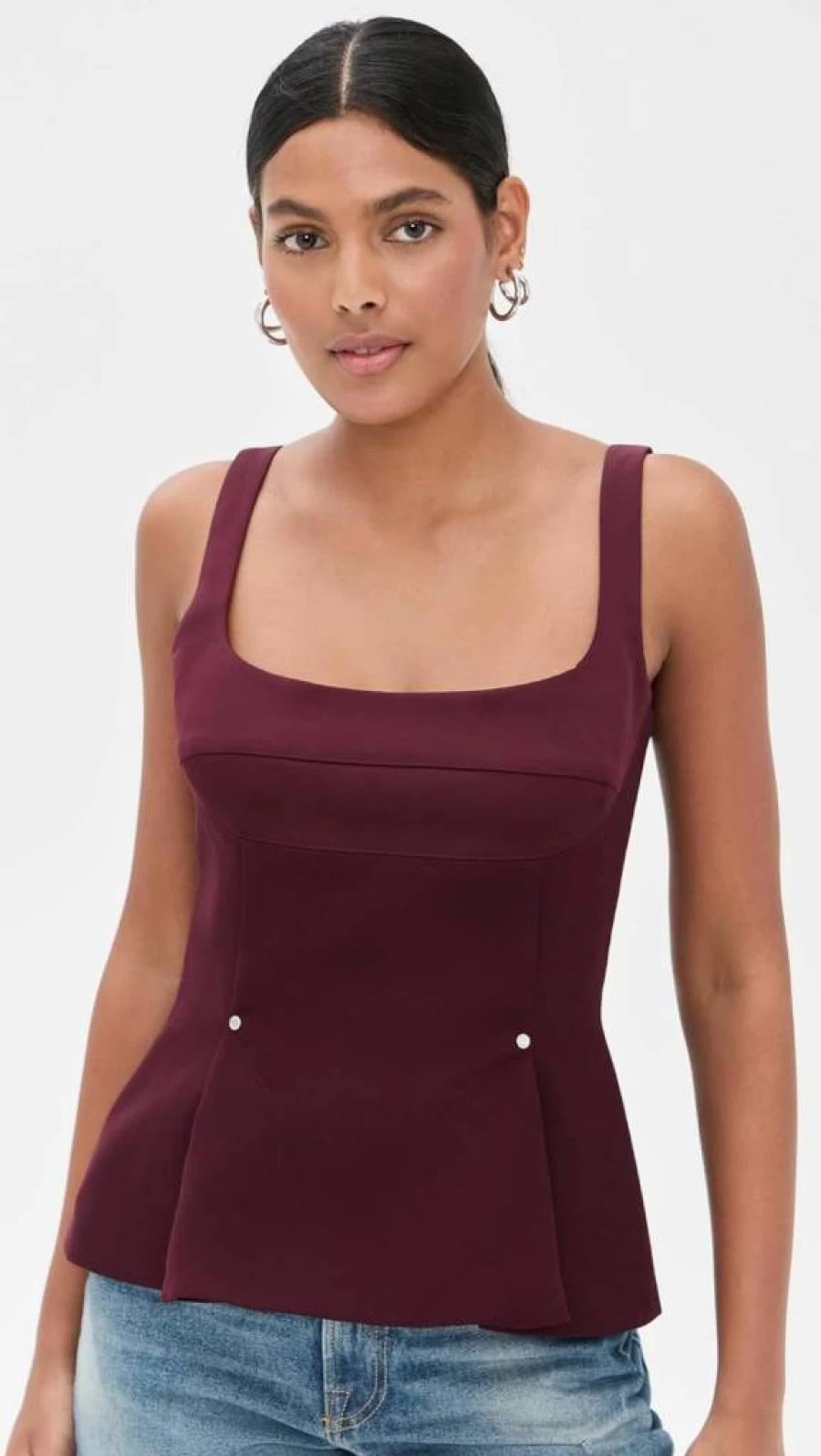 Stine Goya Women's Sleeveless Fitted Waist Top - Chic Summer Blouse for Women