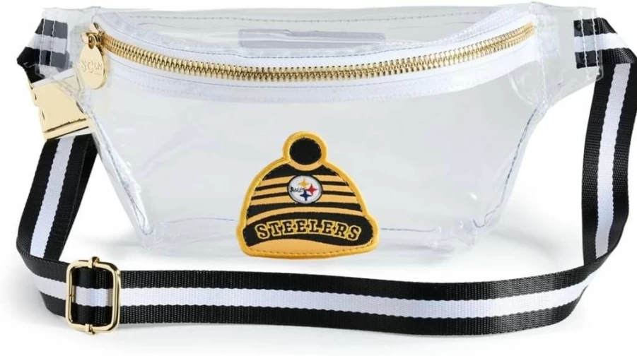 Stoney Clover Lane Women's Pittsburgh Steelers NFL Team Clear Waist Bag Fanny Pack