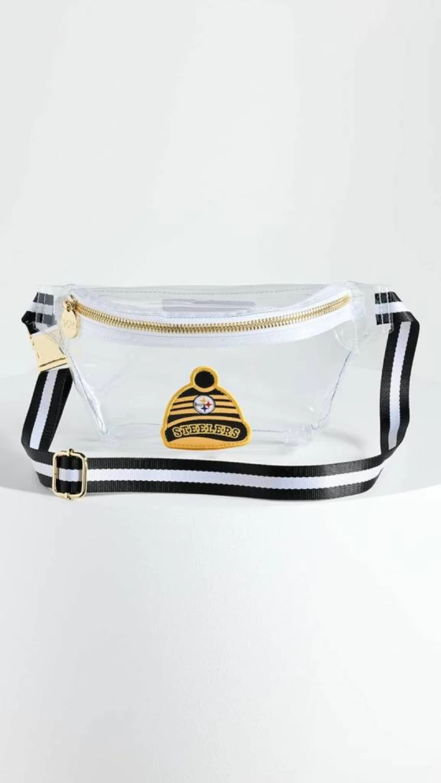 Stoney Clover Lane Women's Pittsburgh Steelers NFL Team Clear Waist Bag Fanny Pack