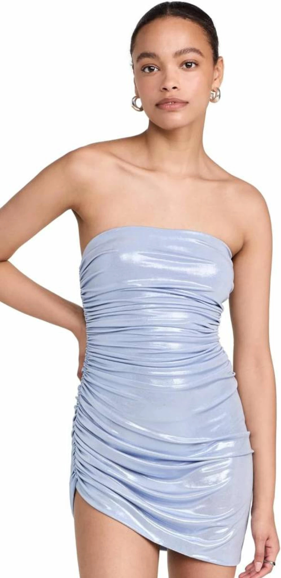 Norma Kamali Women's Diana Strapless Pickleball Dress for Athletic Comfort and Style