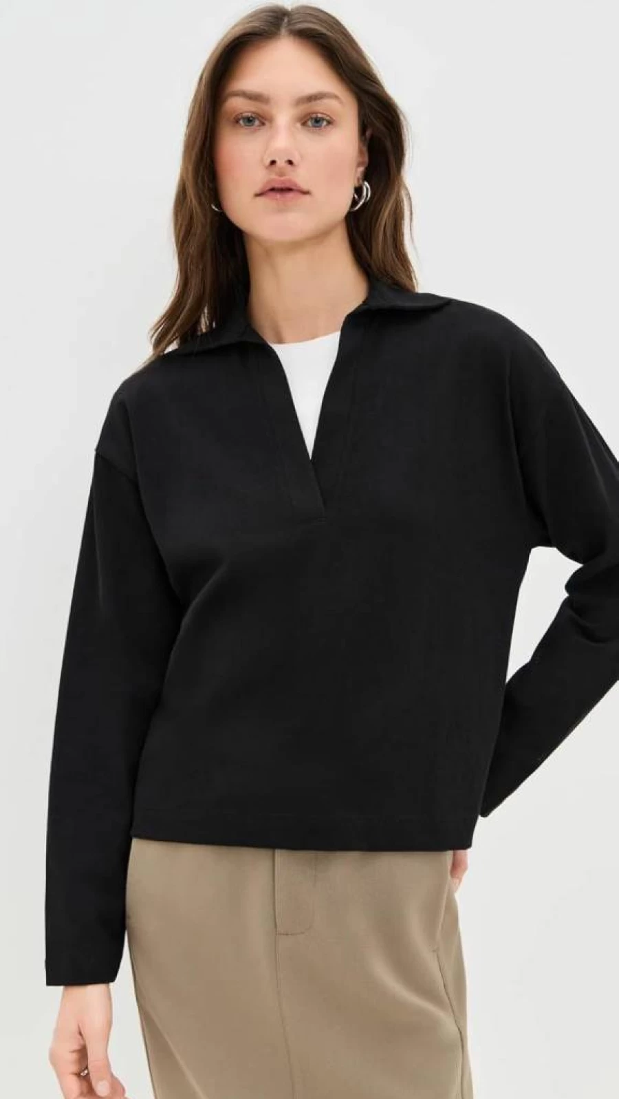 Vince Women's Classic Polo Shirt - Comfortable & Stylish Casual Top