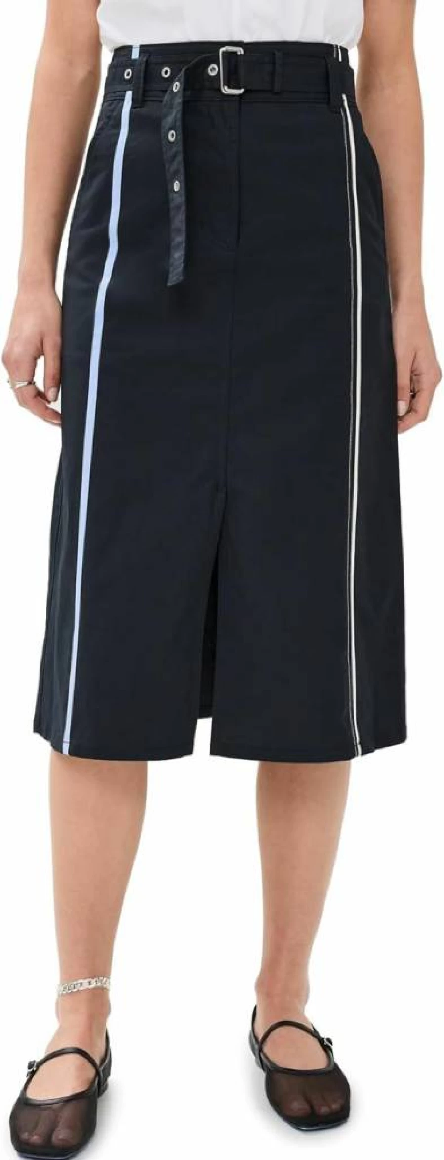 3.1 Phillip Lim Women's Deconstructed Asymmetrical Skirt - High-Waisted Designer A-Line Style