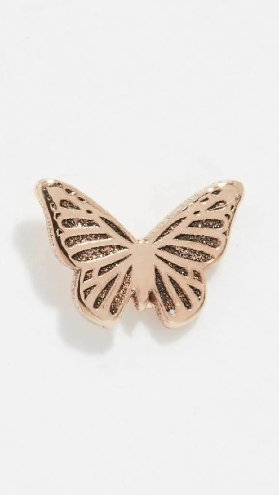 ZOE CHICCO 14K Gold Butterfly Stud Earrings for Women - Minimalist Tiny Butterfly Earrings in Solid Gold