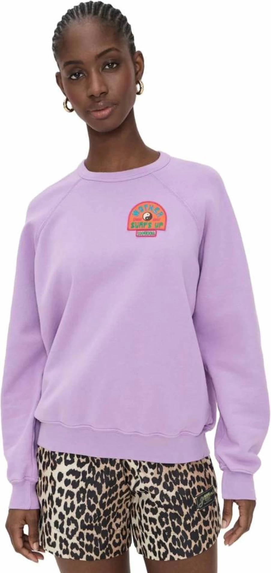MOTHER Women's The Biggie Concert Sweatshirt - Vintage Hip Hop Hoodie for Women