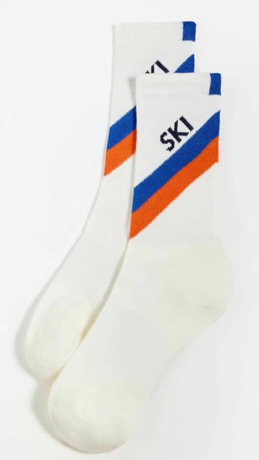 KULE Women's Diagonal Stripe Ski Socks - Warm & Comfortable Winter Socks for Skiing & Snowboarding