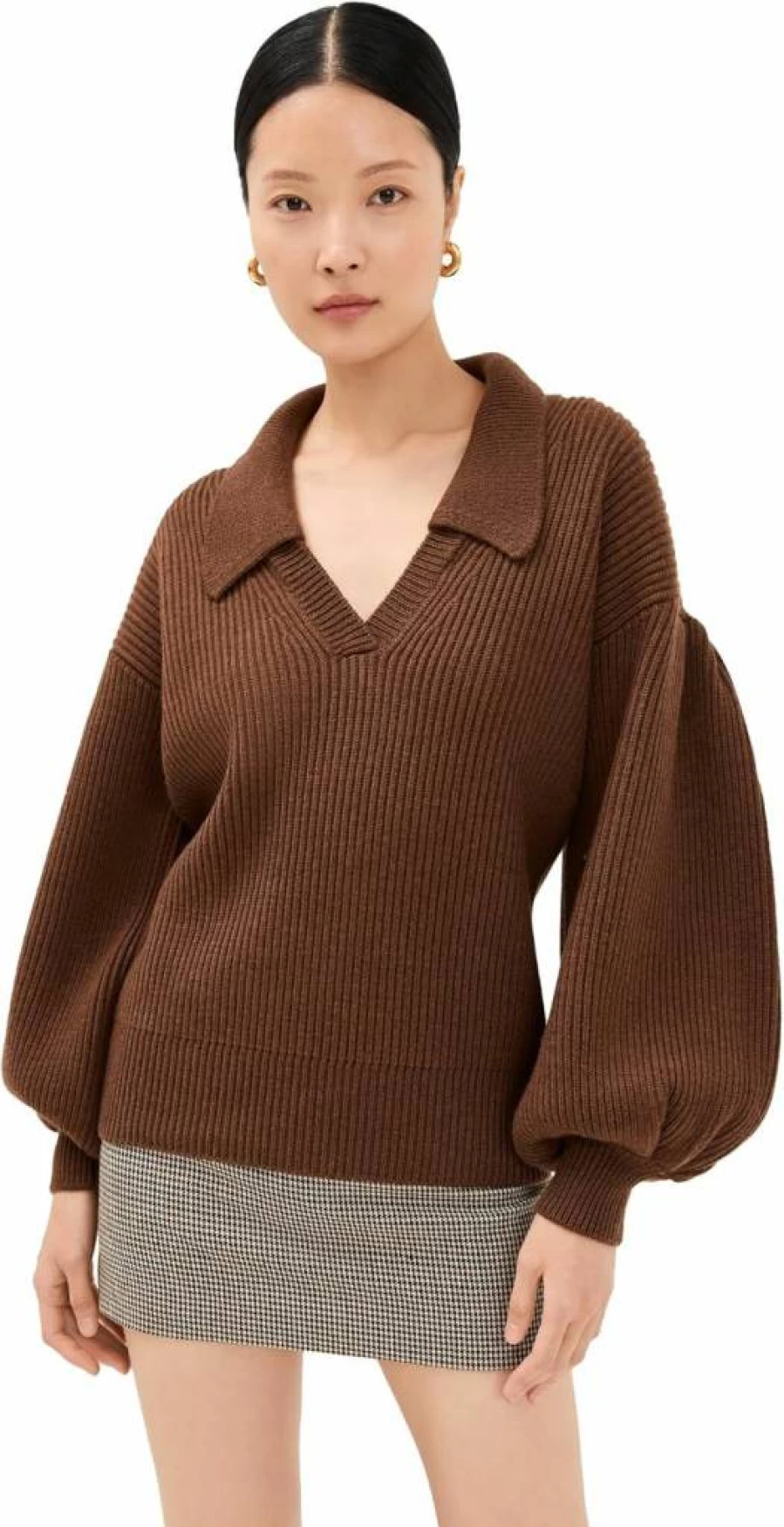 Kika Vargas Women's Greta Tobacco Cashmere Sweater