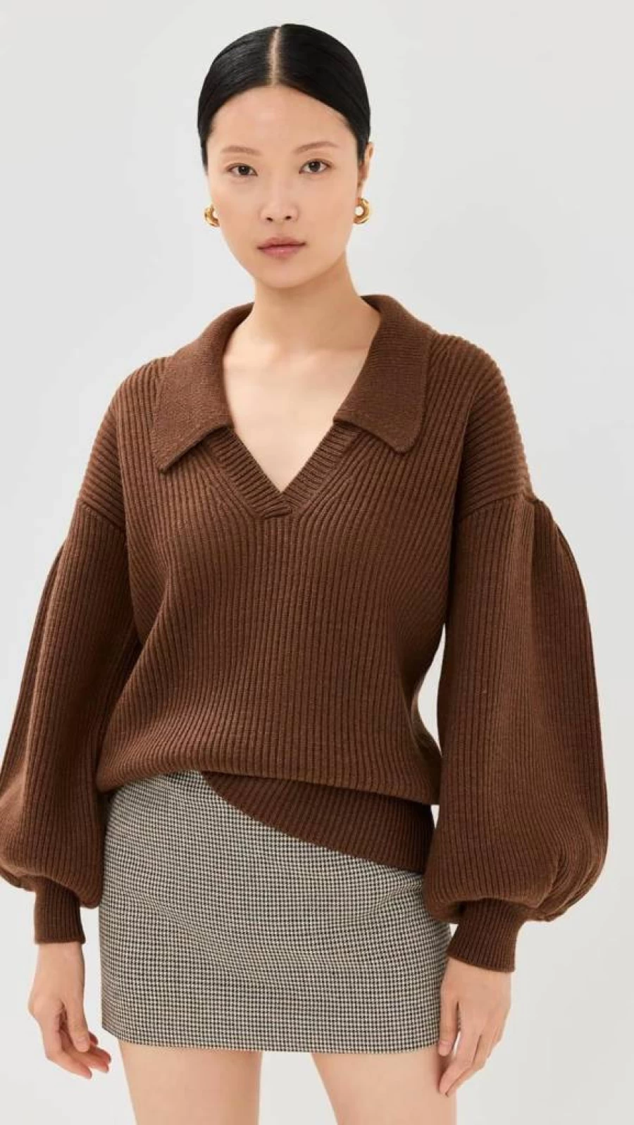 Kika Vargas Women's Greta Tobacco Cashmere Sweater