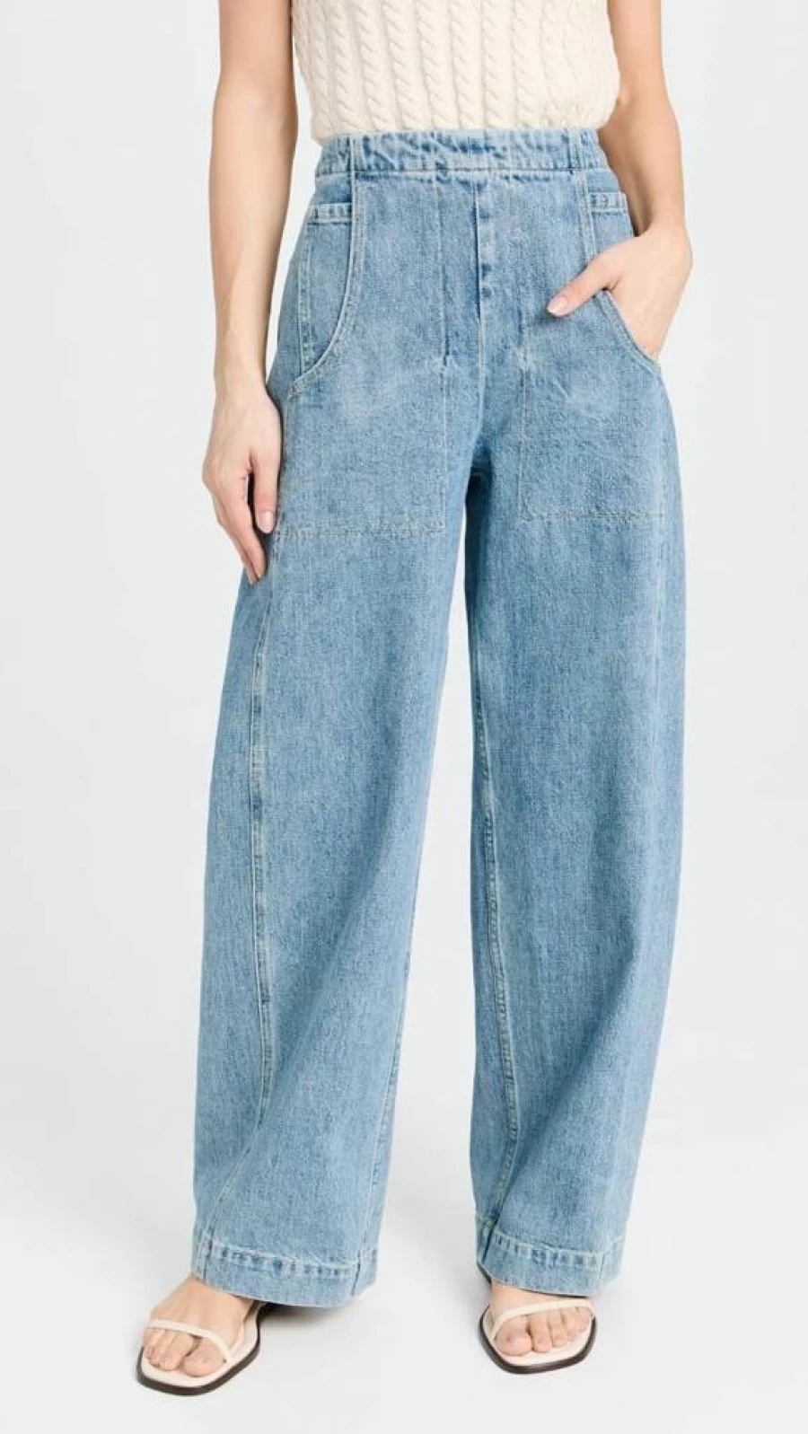 Rachel Comey Women's Tany High-Waisted Wide-Leg Pants - Classic Black Linen Blend Trousers for Women