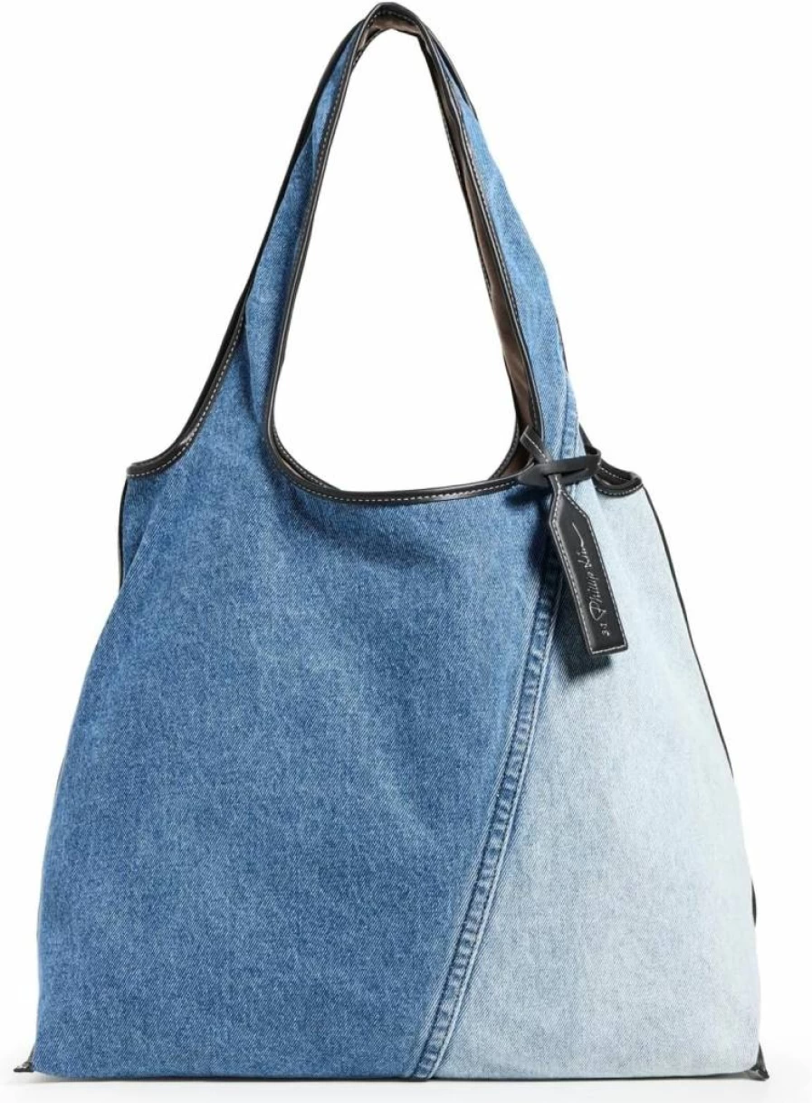 3.1 Phillip Lim Women's Denim Market Tote Bag - Stylish Designer Handbag for Women