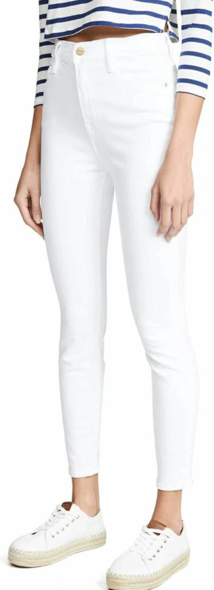 FRAME Women's Ali High Rise Skinny Jeans - Slim Fit Stretch Denim Pants
