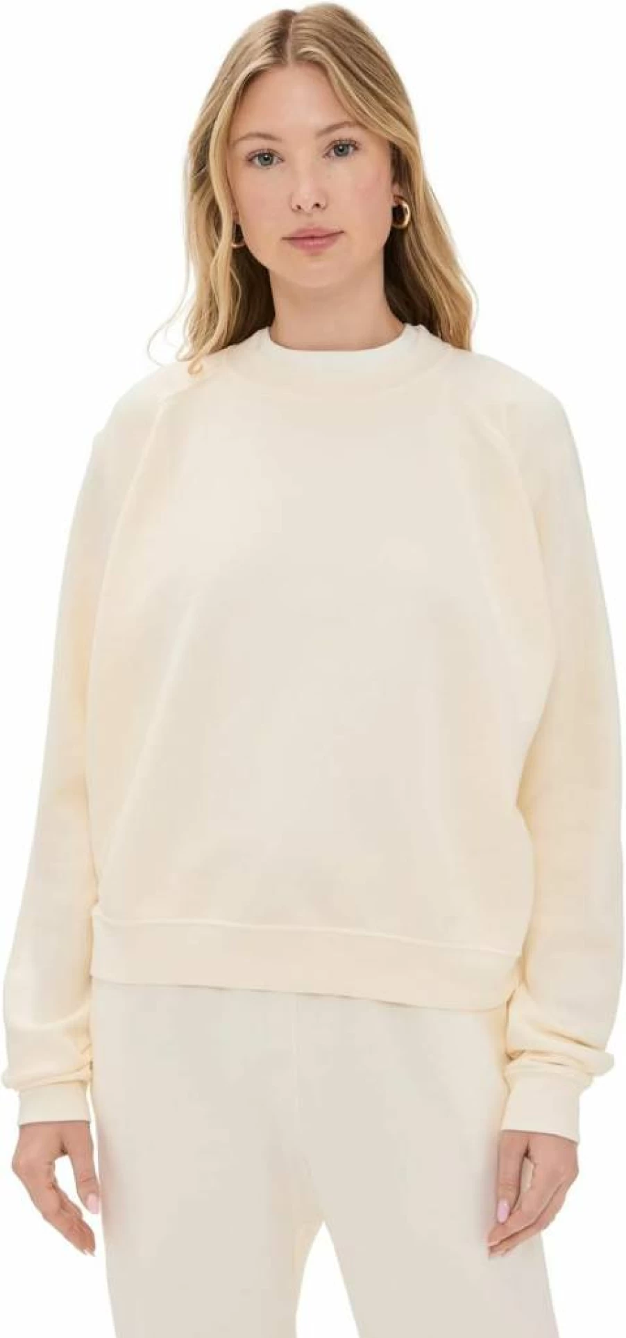 DONNI. Women's Eco-Friendly Terry Cotton Crew Neck T-Shirt