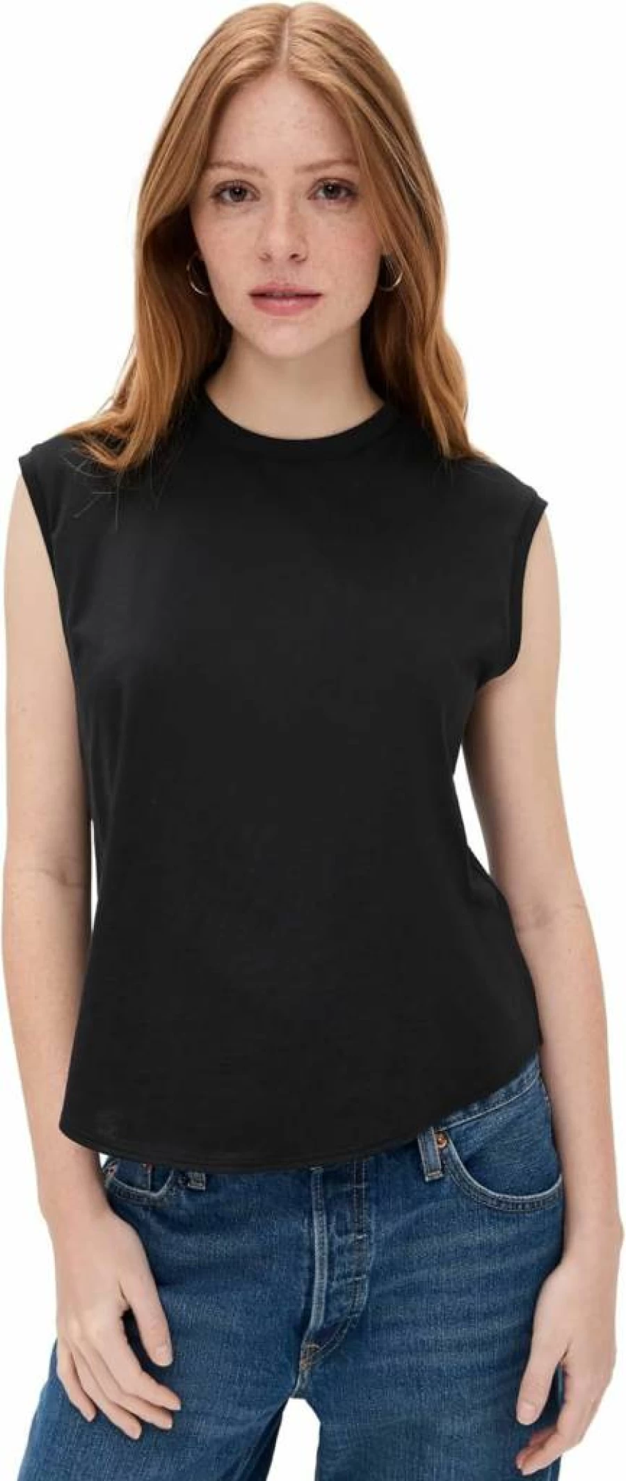 Theory Women's Slim-Fit Tailored Stretch Cotton Tank Top