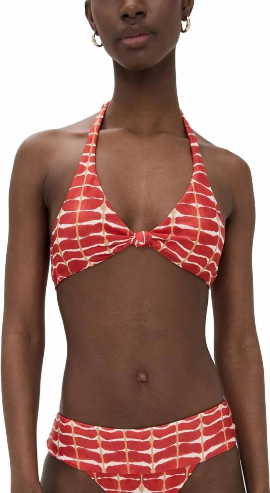 ViX Paula Hermanny Women's Agni Alanna Knot Front Crop Top
