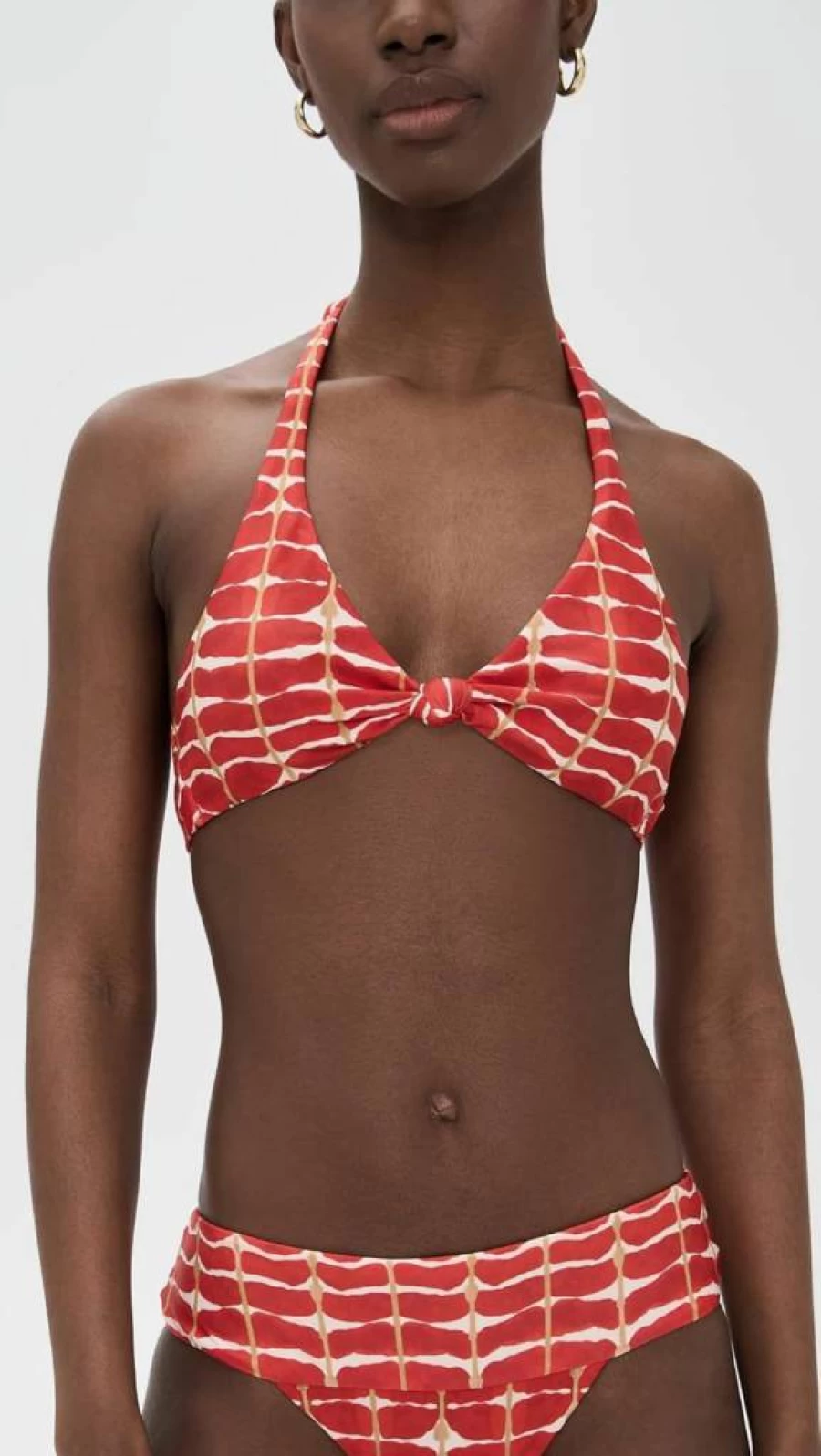 ViX Paula Hermanny Women's Agni Alanna Knot Front Crop Top