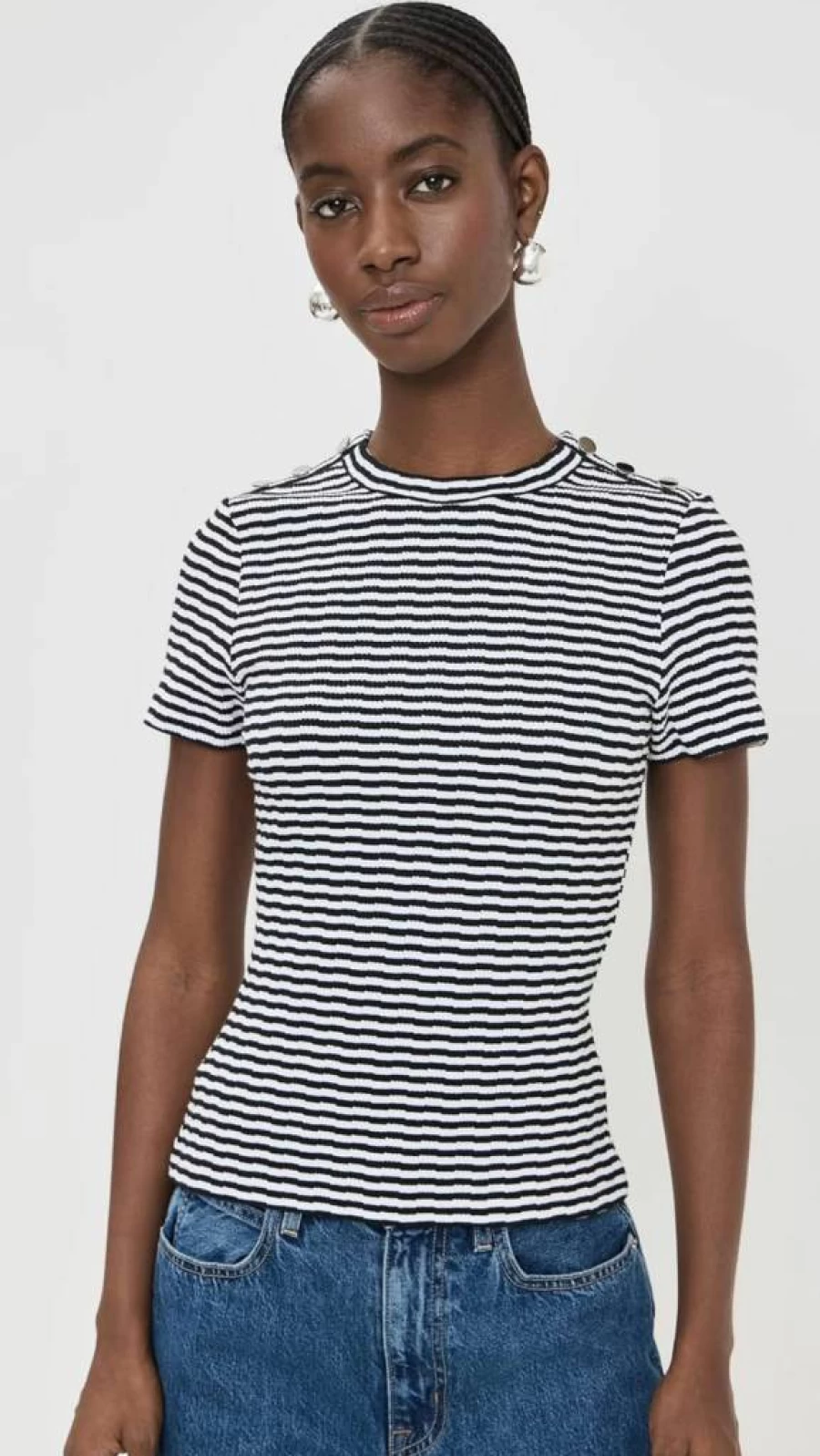 Veronica Beard Jean Women's Draya Tee - Stylish Casual T-Shirt for Women