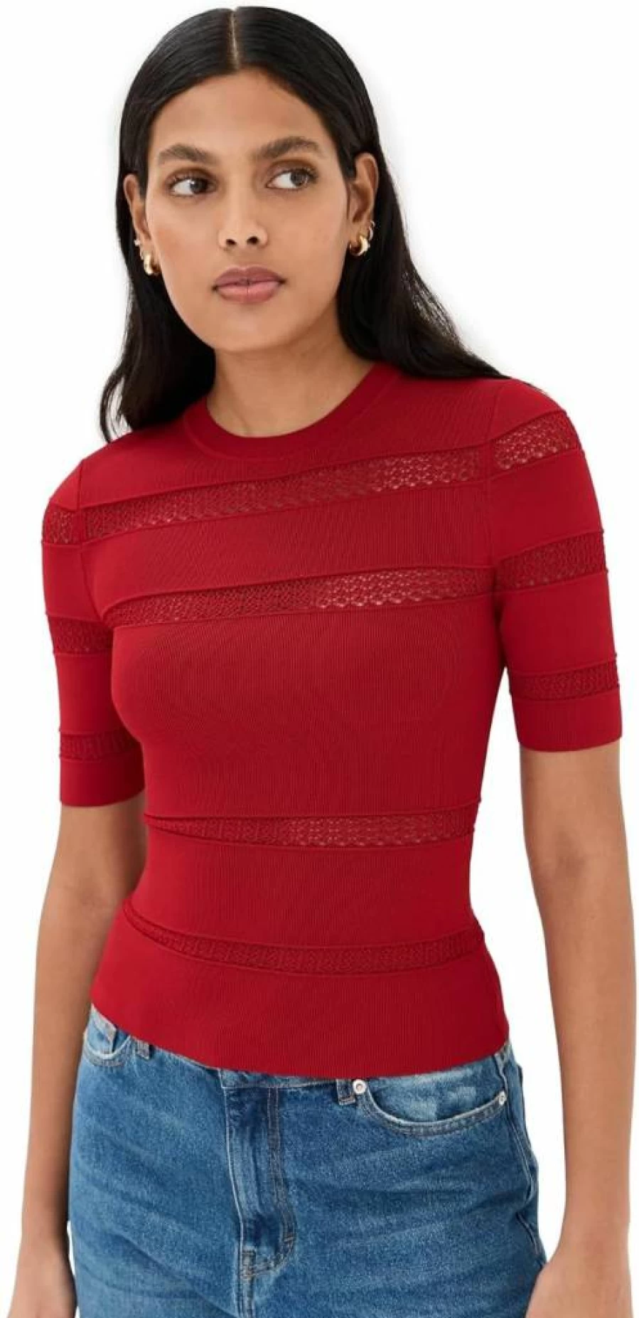 Sea Women's Devon Knit T-Shirt - Soft Casual Short Sleeve Top